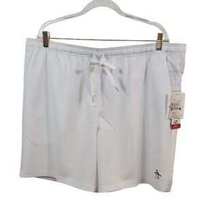 Original Penguin XXL Bright White TN Performance Pickleball Shorts
